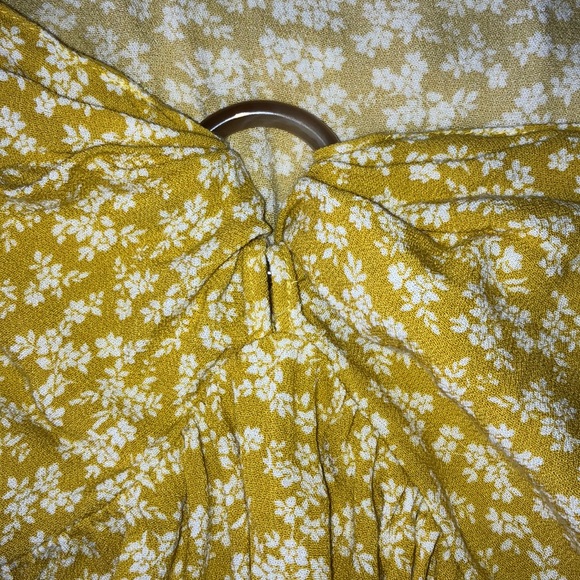 Yellow Floral Long Sleeve Top - Picture 5 of 6